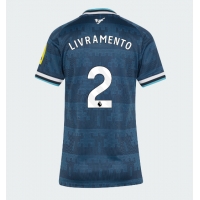 Camiseta Newcastle United Tino Livramento #2 Segunda Equipación Replica 2026-27 para mujer mangas cortas